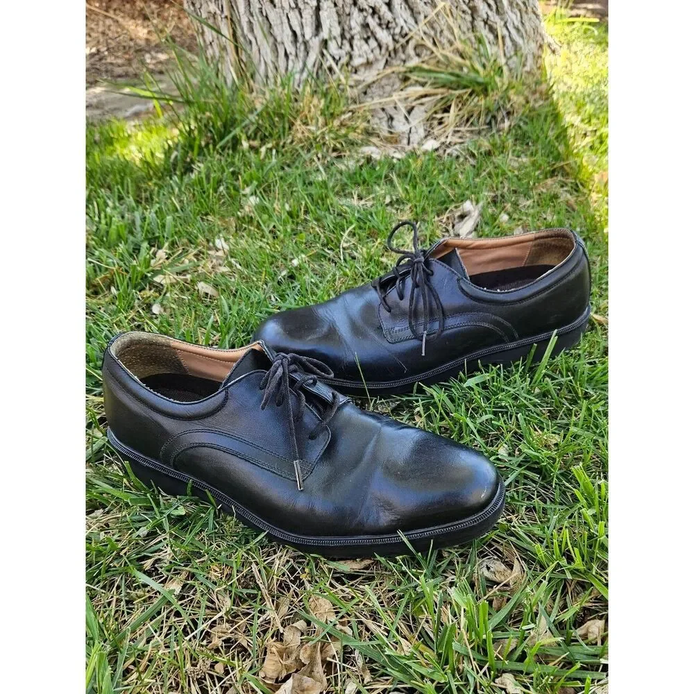 Rockport Classic Black Leather Men's Shoes Size 10.5W